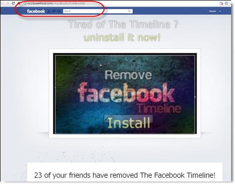 Remove Facebook Timeline